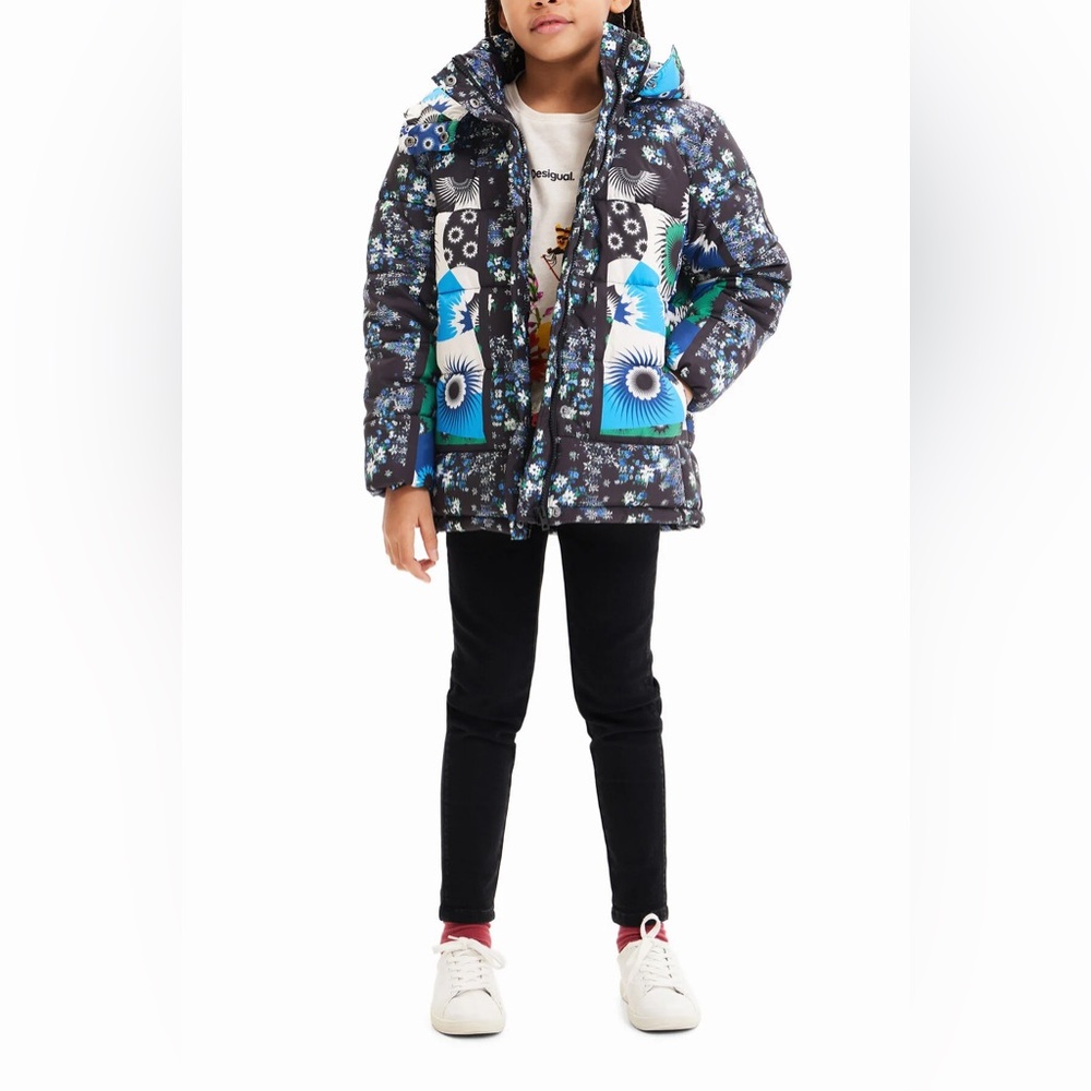 Desigual PATCHWORK PADDED JACKET Size 3/4